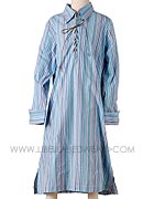Kids Nightgown Cosair Lace-up Blue Stripe
